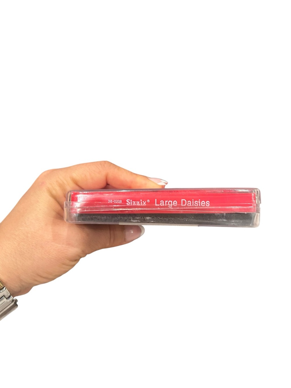 Sizzix Large Daisies Die Set - Red and Clear Case